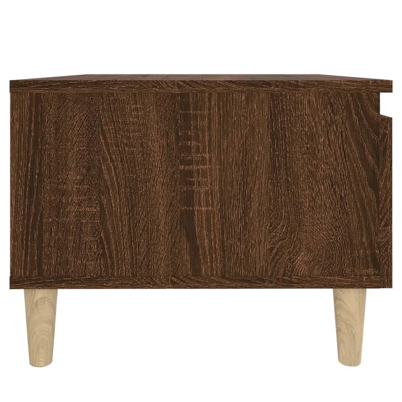 Table d'appoint table basse avec tiroir 50 x 46 x 35 cm en bois d'ingénierie marron DEC032406