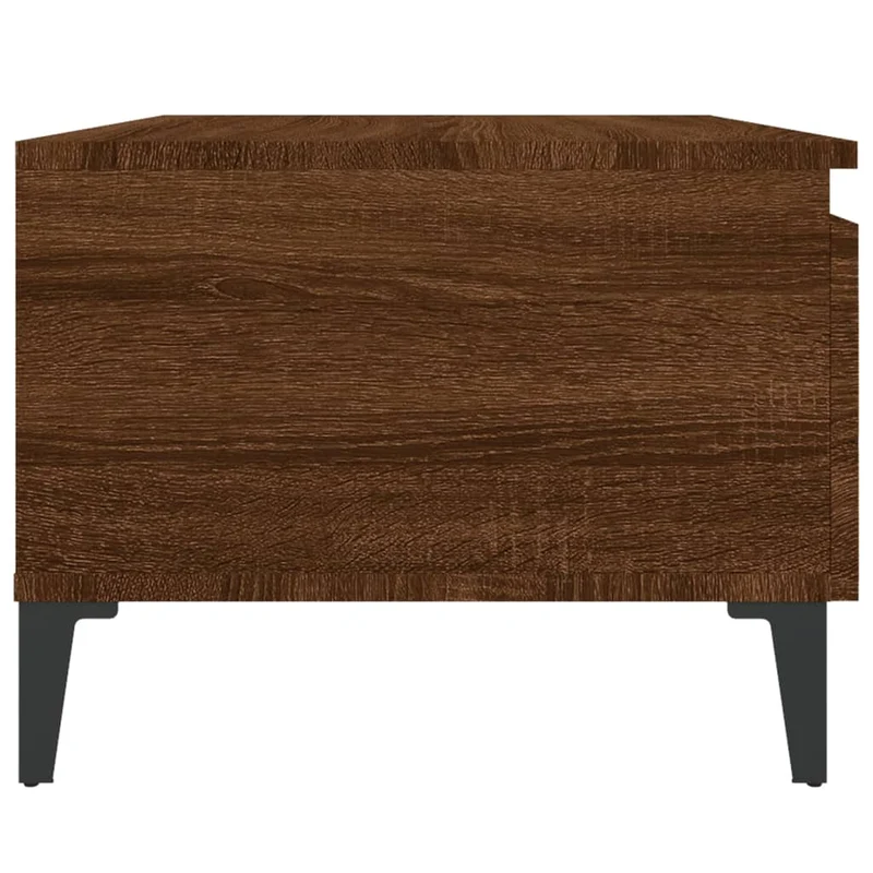 Table d'appoint table basse avec tiroir 50 x 46 x 35 cm bois d'ingénierie marron DEC032405