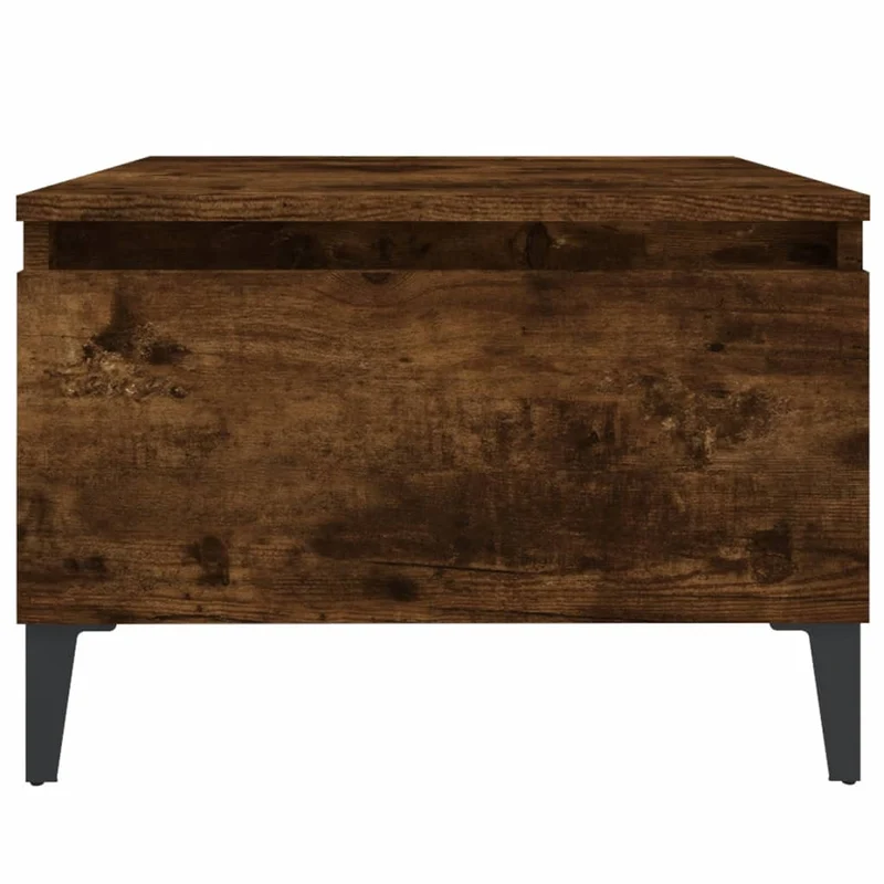 Table d'appoint table basse avec tiroir 50 x 46 x 35 cm en bois d'ingénierie marron DEC032390