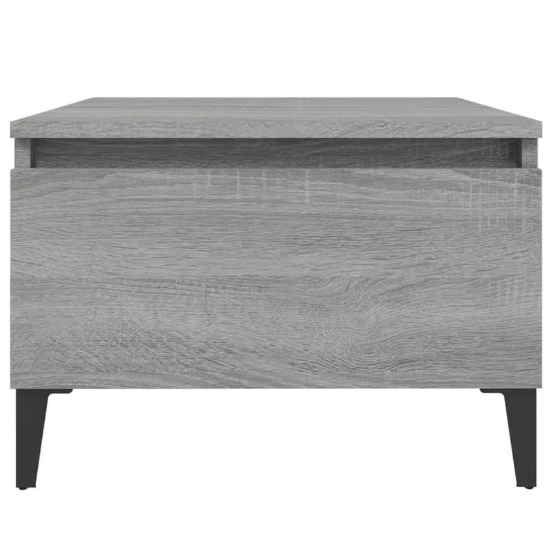 Lot de 2 tables de chevets avec tiroir 50 x 46 x 35 cm bois ingénierie gris DEC032650