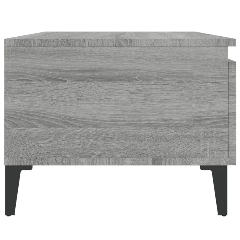Lot de 2 tables de chevets avec tiroir 50 x 46 x 35 cm bois ingénierie gris DEC032650
