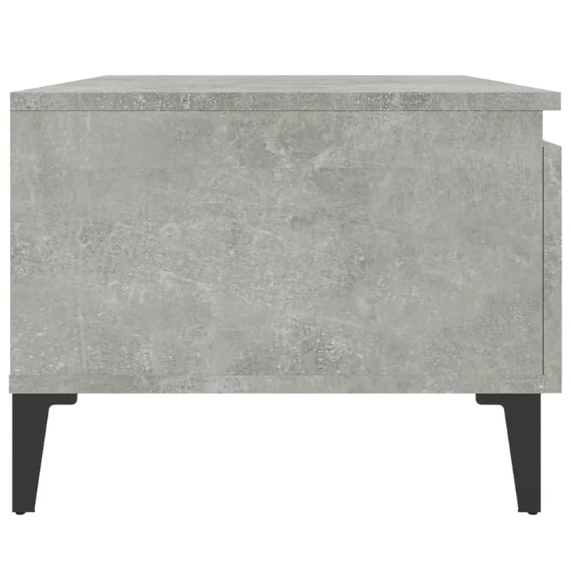 Lot de 2 tables d'appoint avec tiroir 50 x 46 x 35 cm bois d'ingénierie gris DEC032636