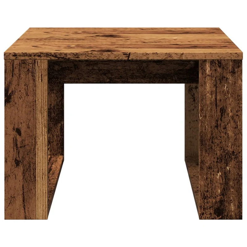 Table d'appoint table basse 50 x 50 x 35 cm bois d'ingénierie marron DEC032546
