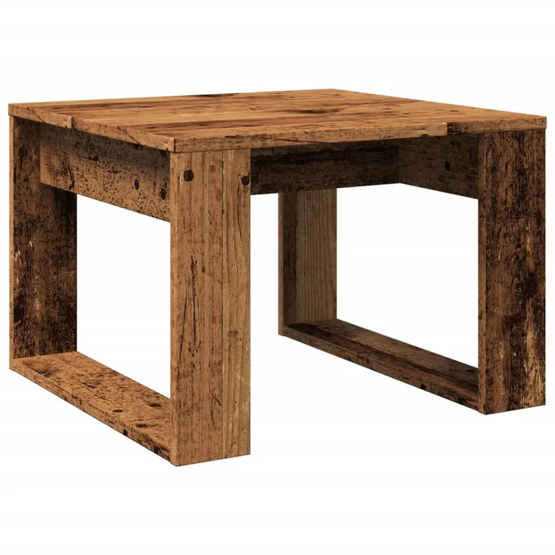 Table d'appoint table basse 50 x 50 x 35 cm bois d'ingénierie marron DEC032546
