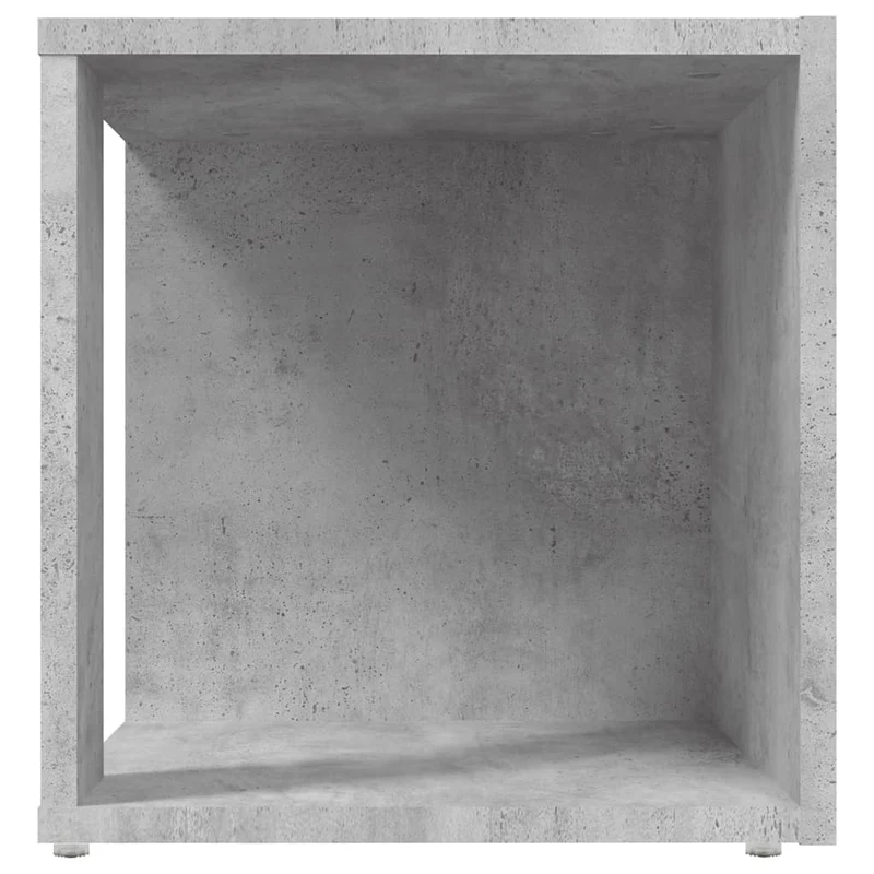 Table d'appoint meuble d'angle support de plantes 33 x 33 x 34,5 cm bois d'ingénierie gris DEC032448