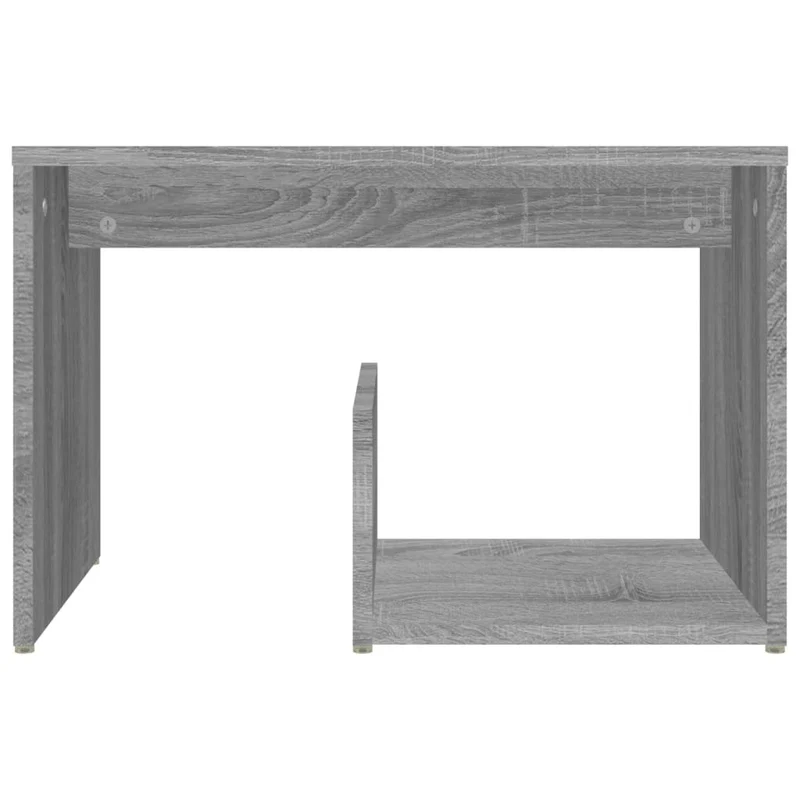 Table d'appoint bout de canapé 59 x 36 x 38 cm bois d'ingénierie gris DEC032538
