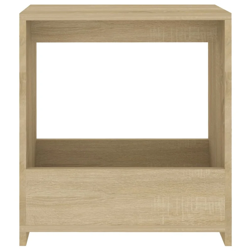 Table d'appoint bout de canapé 50 x 26 x 50 cm en bois d'ingénierie couleur chêne DEC032416