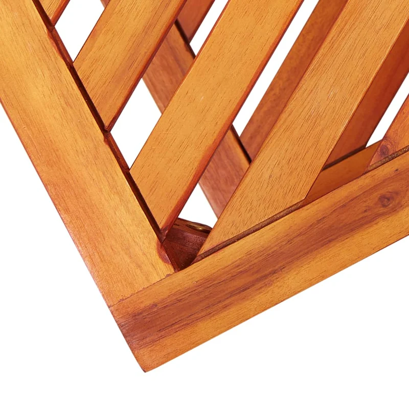 Table d'appoint support de plante en bois d'acacia 45 x 33 x 45 cm DEC032374