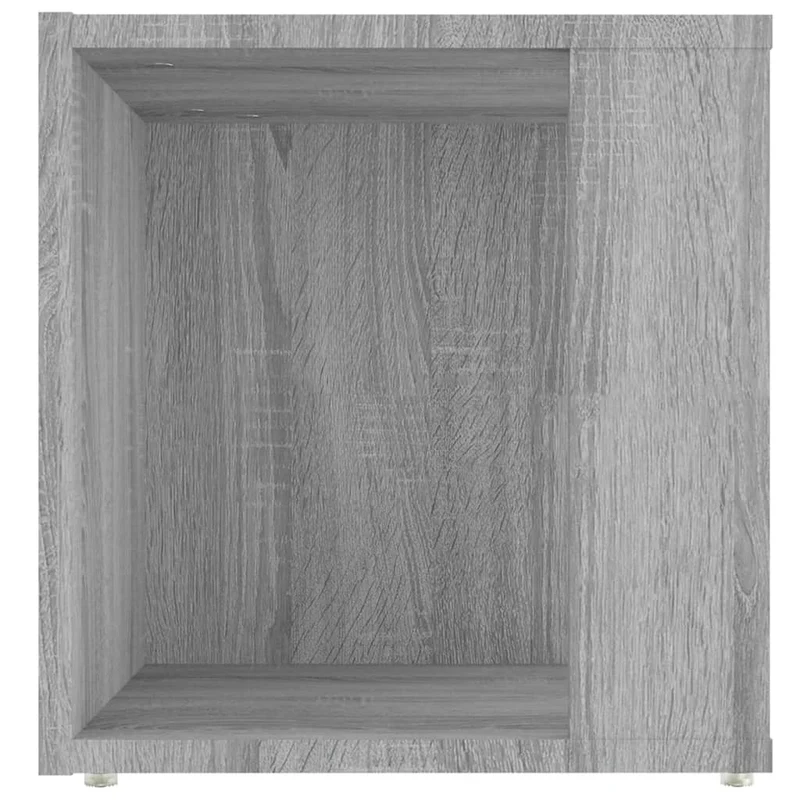 Table d'appoint meuble de salon bout de canapé 33 x 33 x 34,5 cm bois d'ingénierie gris DEC032522