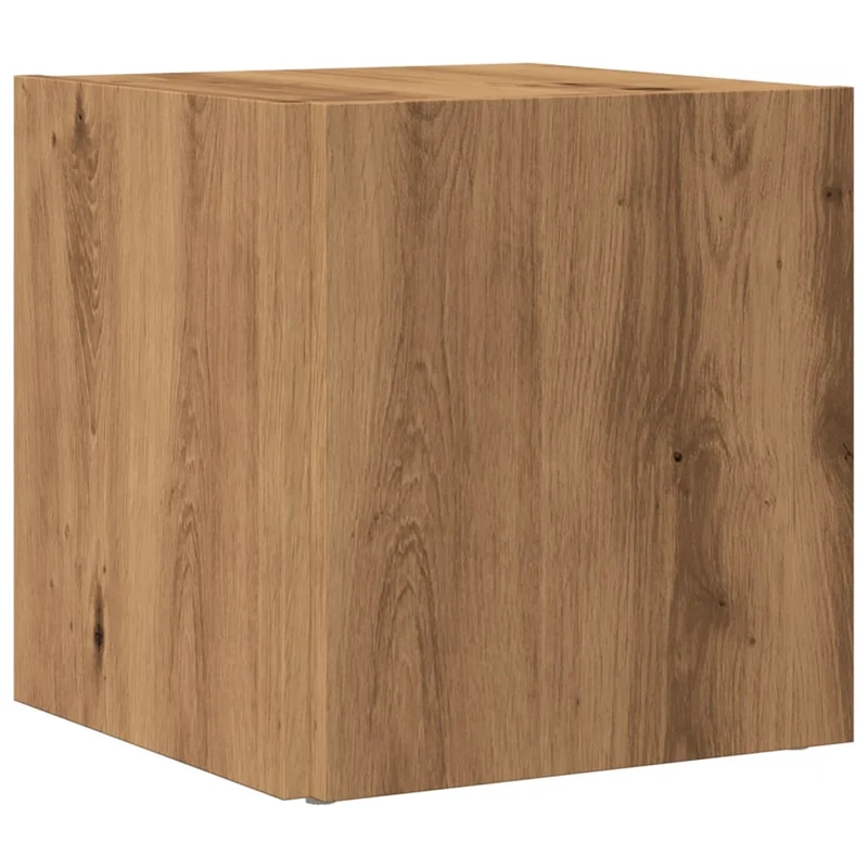 Table d'appoint meuble d'angle support plante 33 x 33 x 34 cm bois d'ingénierie couleur chêne DEC032378
