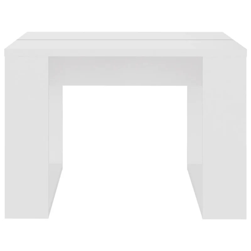 Table d'appoint table basse 50 x 50 x 35 cm bois d’ingénierie blanc DEC032359