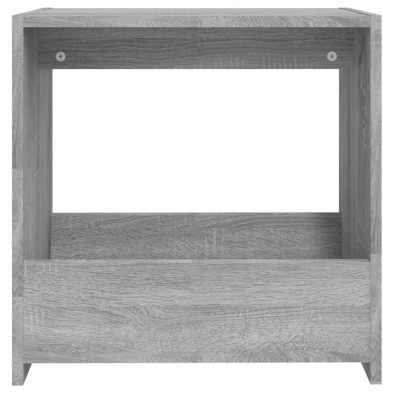 Table d'appoint bout de canapé meuble de salon 50 x 26 x 50 cm bois d'ingénierie gris DEC032529