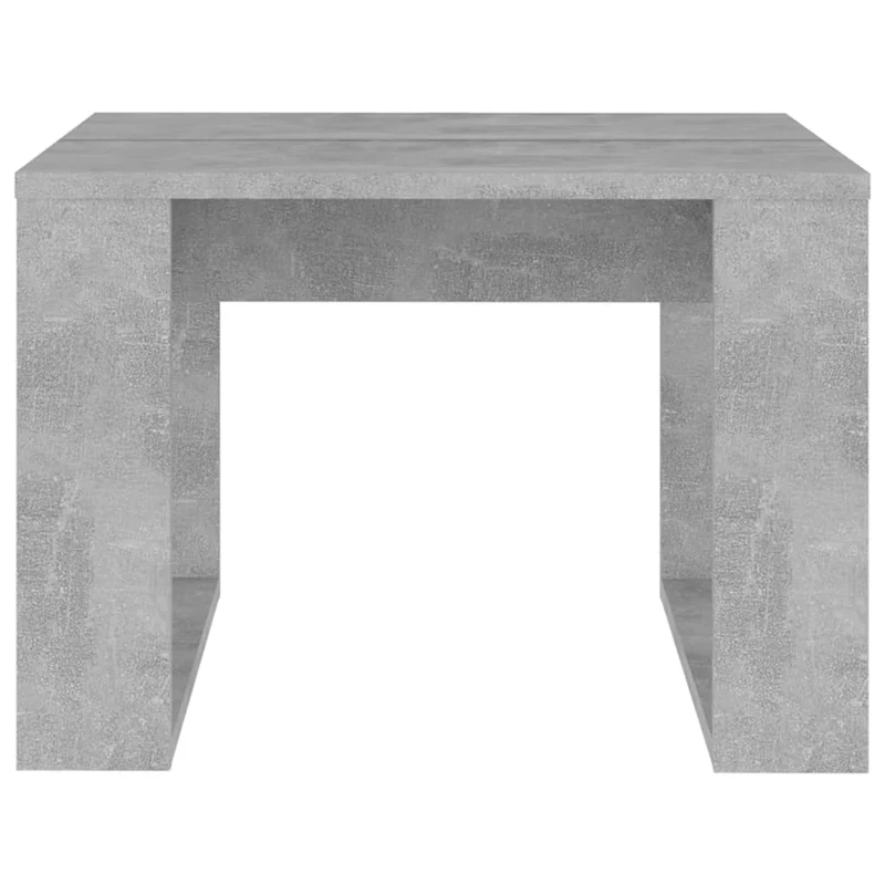 Table d'appoint table basse de salon 50 x 50 x 35 cm bois d’ingénierie couleur gris béton DEC032457