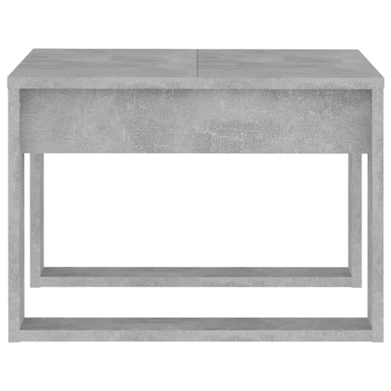 Table d'appoint table basse de salon 50 x 50 x 35 cm bois d’ingénierie couleur gris béton DEC032457