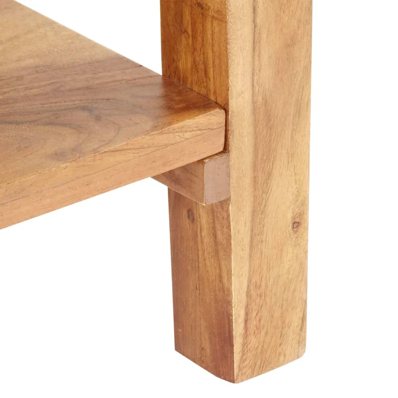 Table d'appoint console d'entrée meuble de salon avec tiroir 100 x 40 x 76 cm bois d'acacia DEC031500
