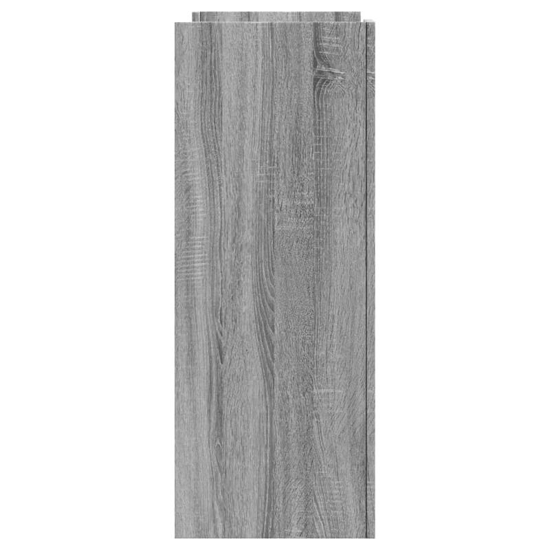 Table console d'entrée fonctionnel et stylé avec étagères 100 x 35 x 90 cm bois d'ingénierie gris DEC032204