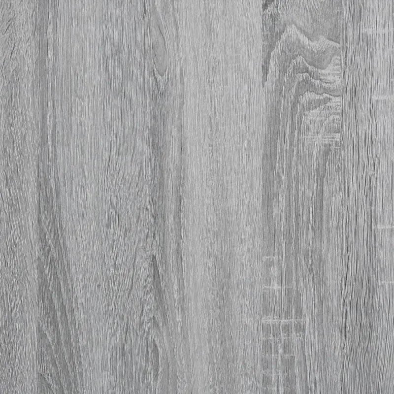 Table console d'entrée fonctionnel et stylé avec étagères 100 x 30 x 75 cm bois d'ingénierie gris et métal DEC032192