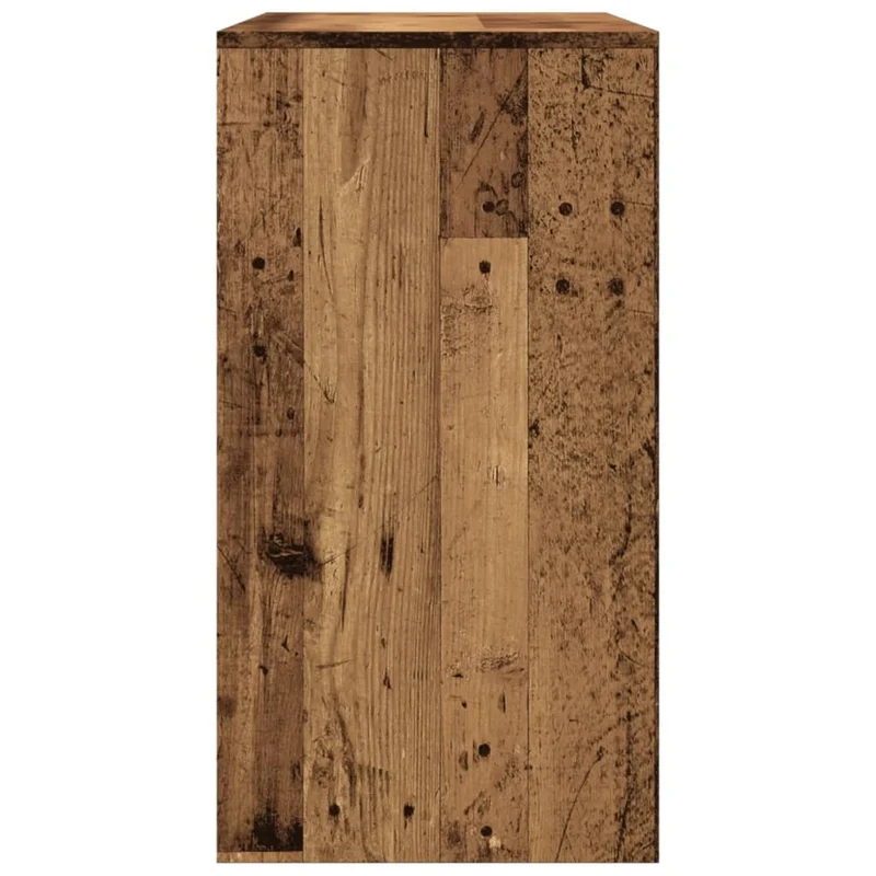 Meuble console d'entrée moderne avec tiroirs 89 x 41 x 76,5 cm bois d'ingénierie marron vieilli DEC032279