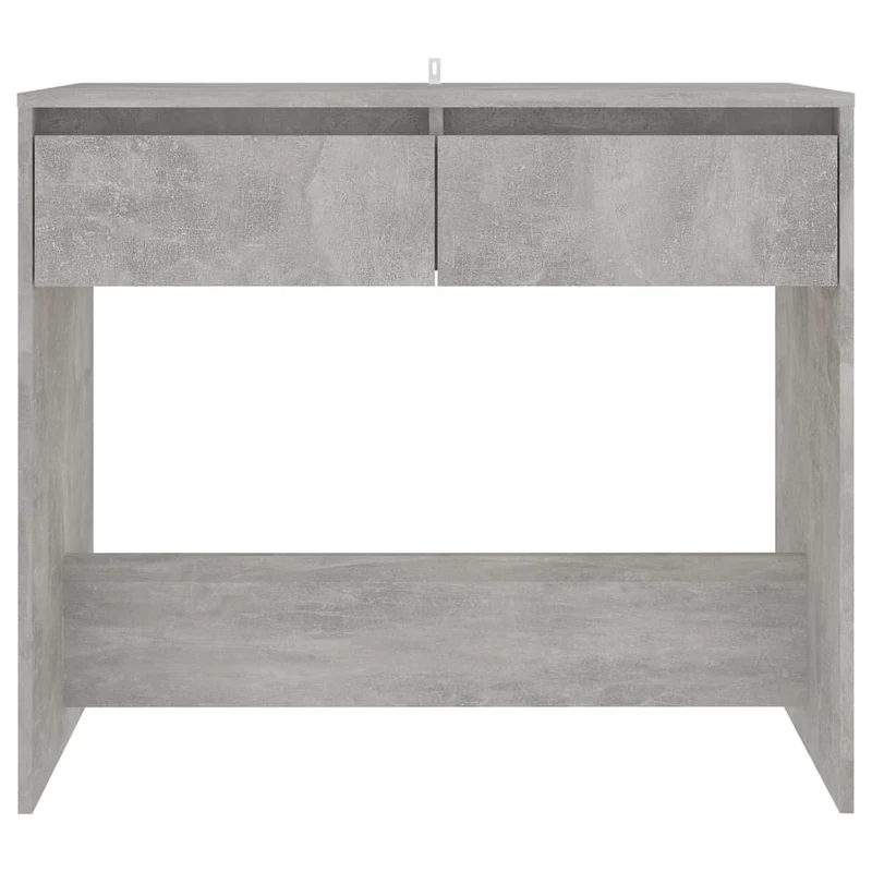 Meuble console d'entrée moderne avec tiroirs 89 x 41 x 76,5 cm bois d'ingénierie gris DEC032018