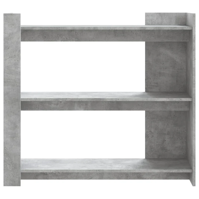 Meuble console d'entrée moderne avec étagères 100 x 35 x 90 cm bois d'ingénierie gris DEC032013