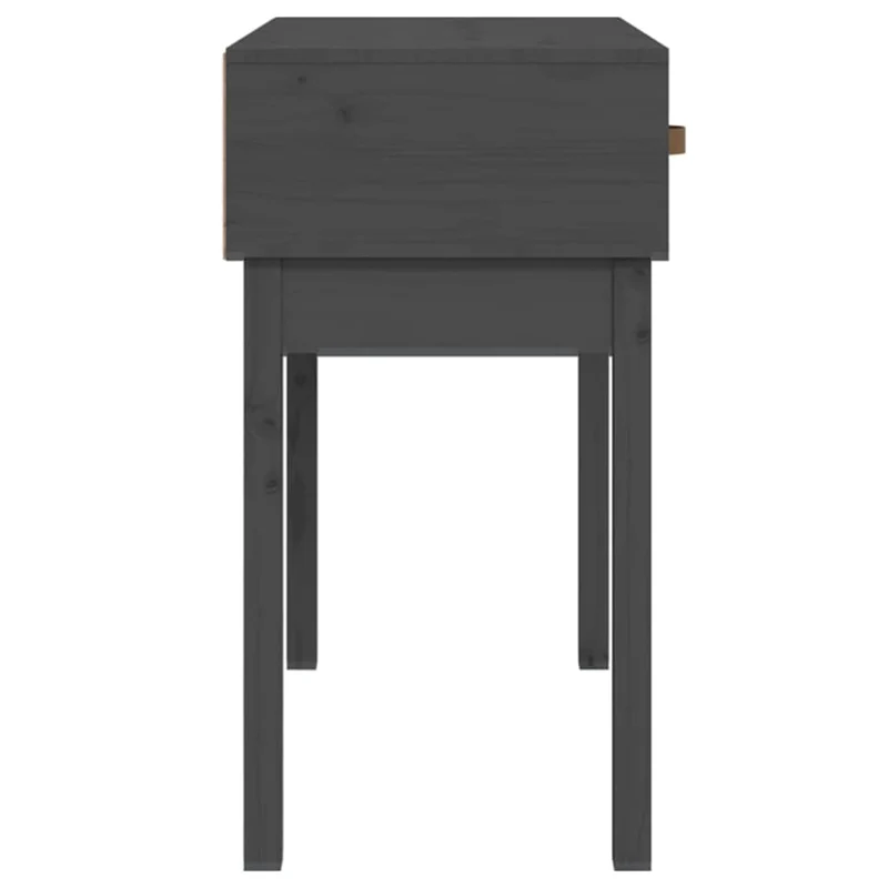 Meuble console d'entrée moderne avec tiroirs 76,5 x 40 x 75 cm bois de pin gris DEC032005