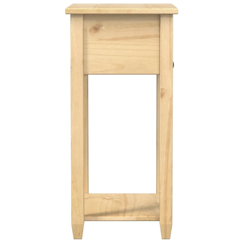 Console d'entrée moderne table d'appoint avec tiroir 55 x 35 x 73 cm bois de pin DEC031971