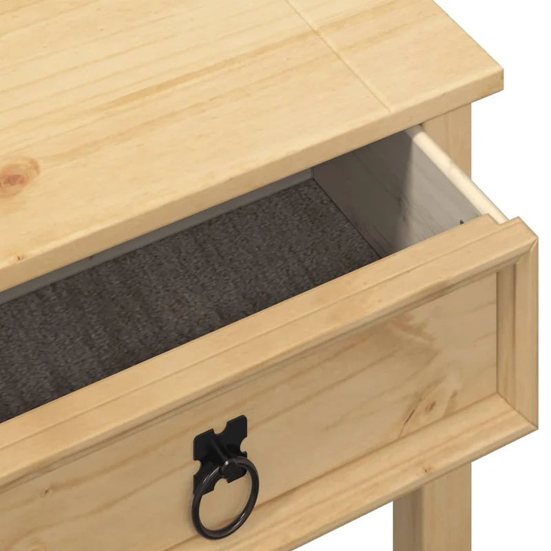 Console d'entrée moderne table d'appoint avec tiroir 55 x 35 x 73 cm bois de pin DEC031971