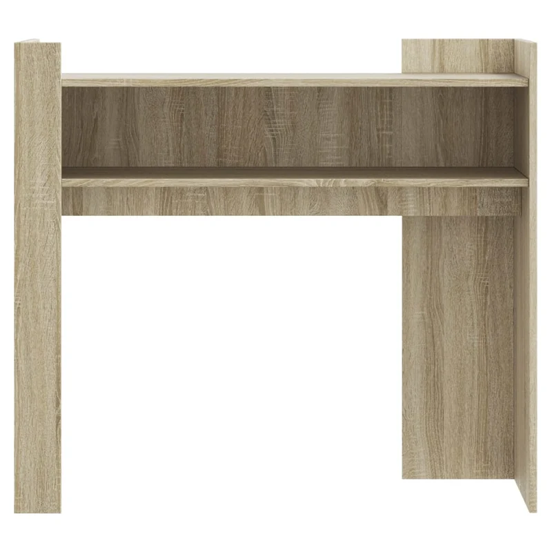 Meuble console d'entrée moderne avec espace de rangement 100 x 35 x 90 cm bois d'ingénierie couleur chêne DEC031917