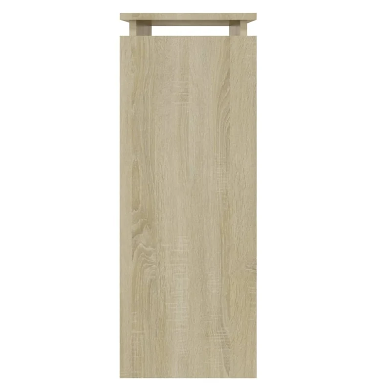 Table d'appoint console pratique pour une entrée organisée 80 x 30 x 80 cm bois d'ingénierie couleur chêne DEC031963