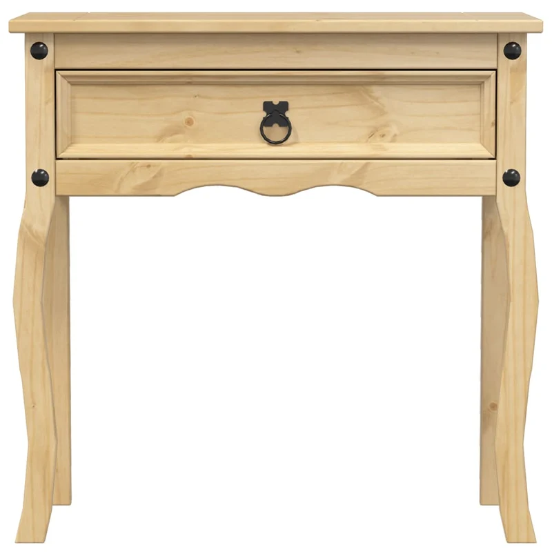 Meuble d'entrée table console design élégant avec tiroirs 73 x 35 x 73 cm bois de pin DEC031972