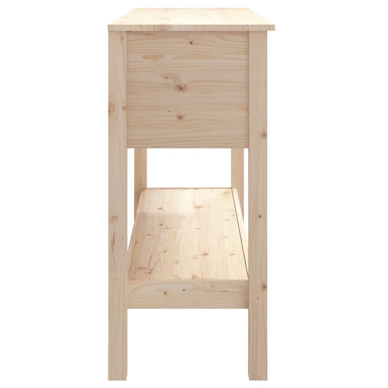 Meuble d'entrée table console design élégant avec tiroirs 100 x 35 x 75 cm bois massif de pin DEC031494