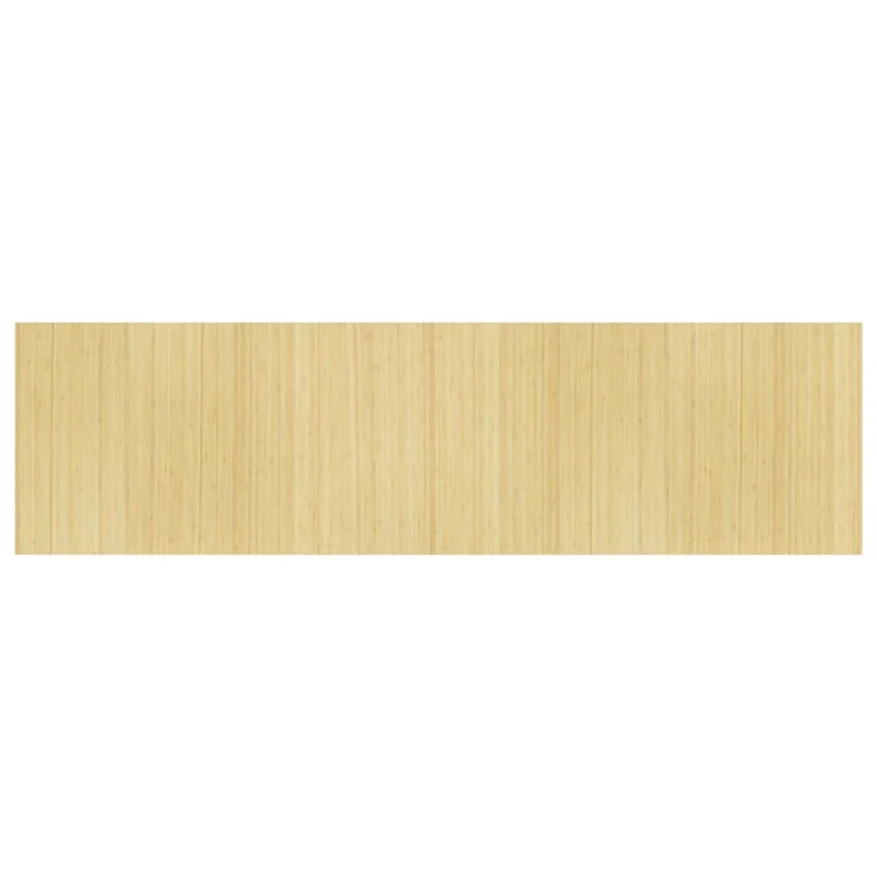 Paravent séparateur de pièce cloison 165 x 600 cm bambou beige DEC031159