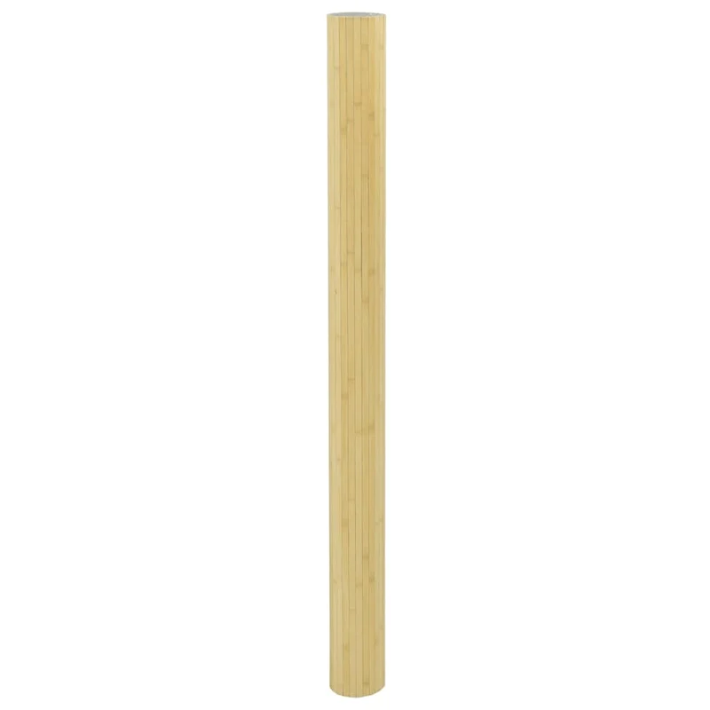 Paravent séparateur de pièce cloison 165 x 600 cm bambou beige DEC031159