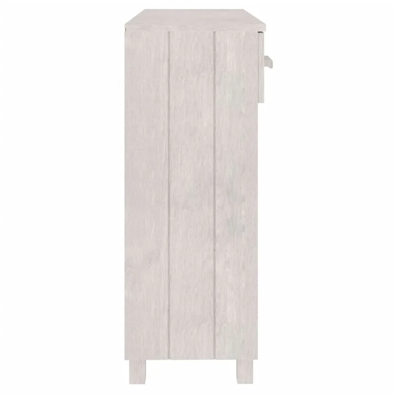 Meuble console d'entrée moderne table d'appoint avec tiroirs 90 x 35 x 90 cm bois massif de pin blanc DEC032020