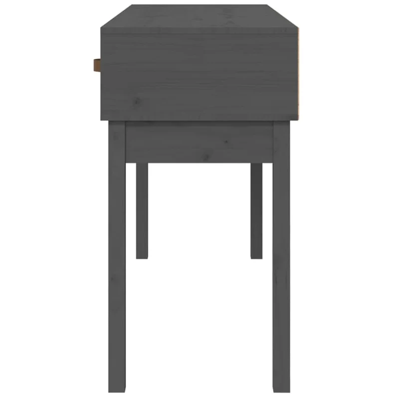 Meuble console d'entrée moderne table d'appoint avec tiroirs 114 x 40 x 75 cm bois de pin gris DEC032001