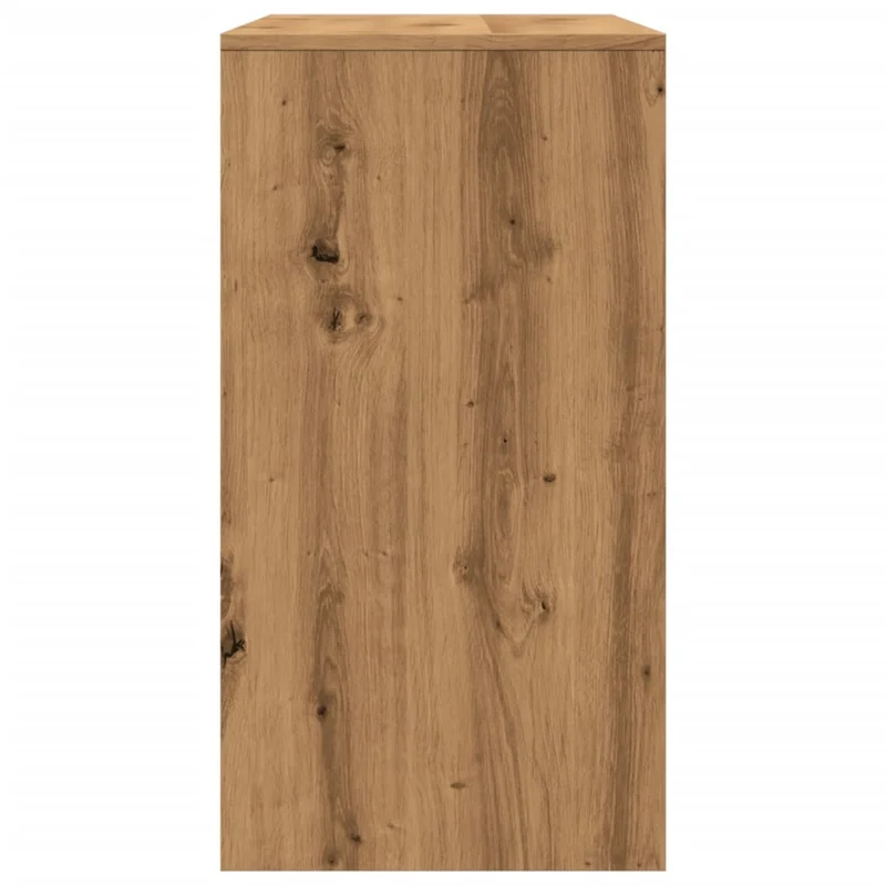 Meuble console d'entrée moderne table d'appoint avec tiroirs 89 x 41 x 76,5 cm bois d'ingénierie couleur chêne DEC031750