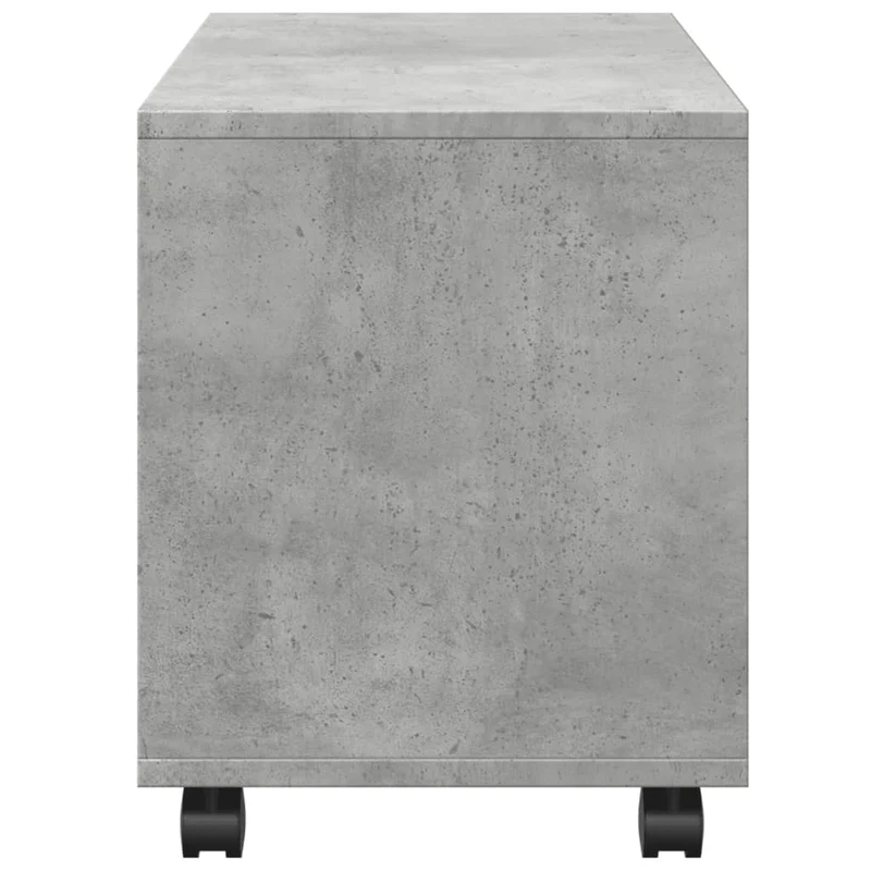 Meuble d'appoint à roulettes avec compartiments de rangement 72 x 33 x 42,5 cm bois d’ingénierie gris DEC031389