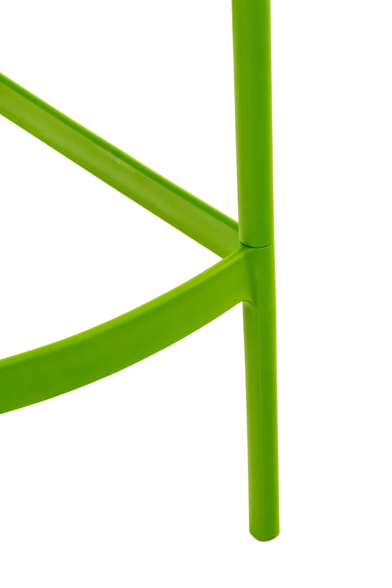 Tabouret de bar avec repose-pieds design moderne plastique vert intérieur ou extérieur 10_0001087