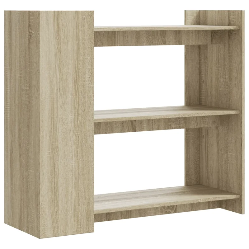 Table d'appoint console pratique avec étagères de rangement 100 x 35 x 90 cm bois d'ingénierie DEC031918
