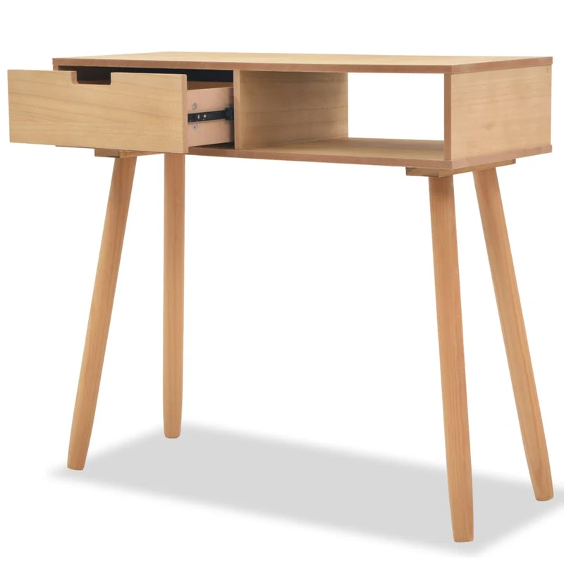 Table d'appoint console pratique avec tiroirs pour une entrée organisée 80 x 30 x 72 cm MDF et bois DEC031737