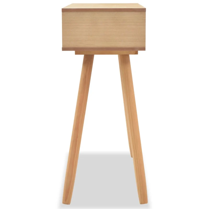 Table d'appoint console pratique avec tiroirs pour une entrée organisée 80 x 30 x 72 cm MDF et bois DEC031737
