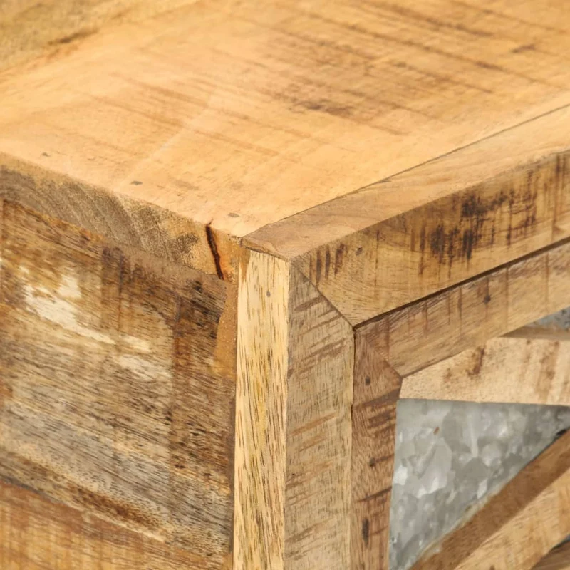 Table d'appoint console pratique avec tiroirs pour une entrée organisée 110 x 30 x 76 cm bois de manguier massif brun DEC031502