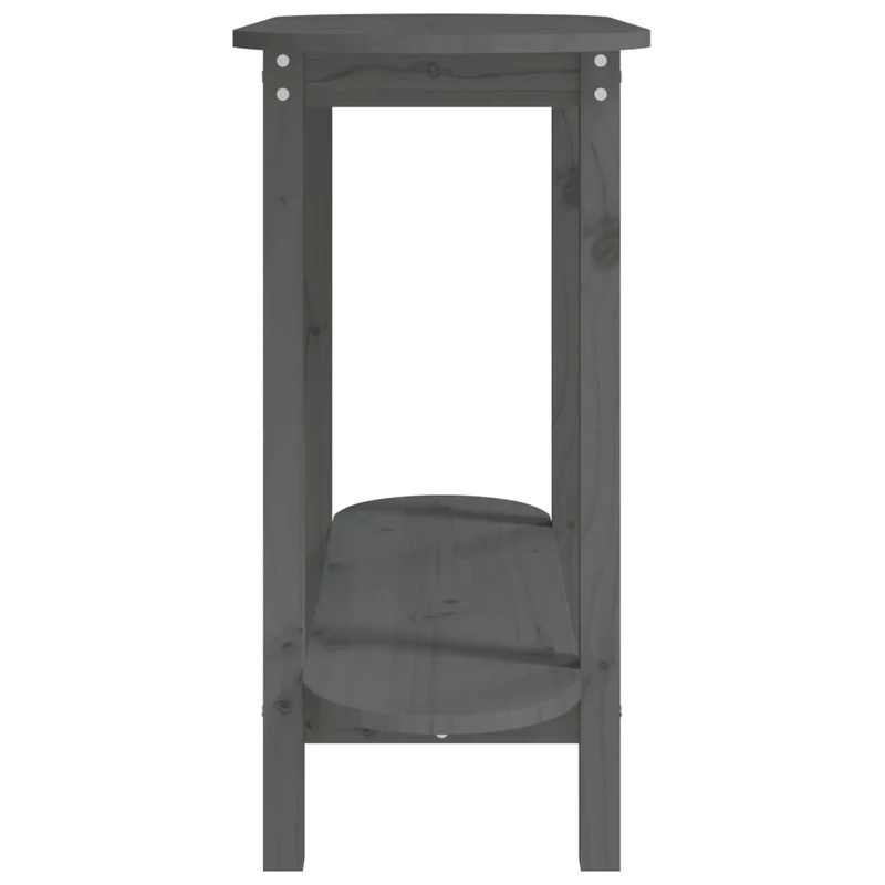 Table console table d'appoint 110 x 40 x 80 cm en bois massif de pin gris DEC031285