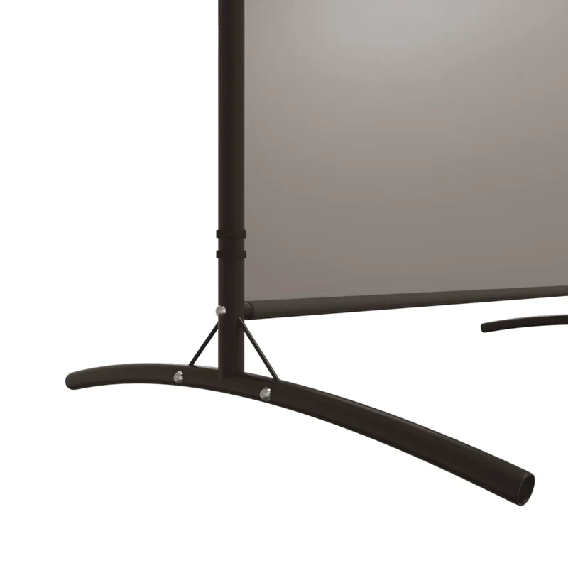 séparateur de pièce cloison 3 panneaux 525 x 180 cm tissu anthracite et fer DEC030726