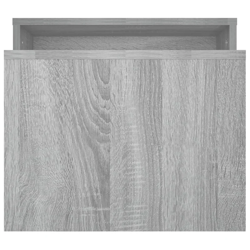 Ensemble table basse emboîtées 100 x 48 x 40 cm bois d'ingénierie gris DEC031279