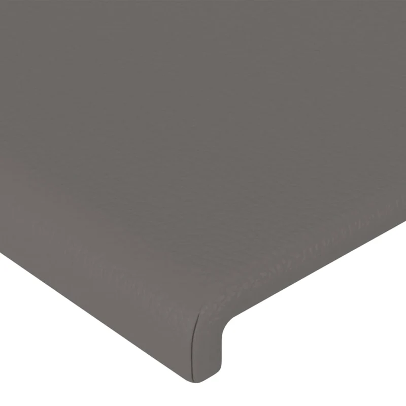Tête de lit accessoire couchage chambre à coucher meuble à LED 183 x 16 x 78/88 cm synthétique gris TDL0201488