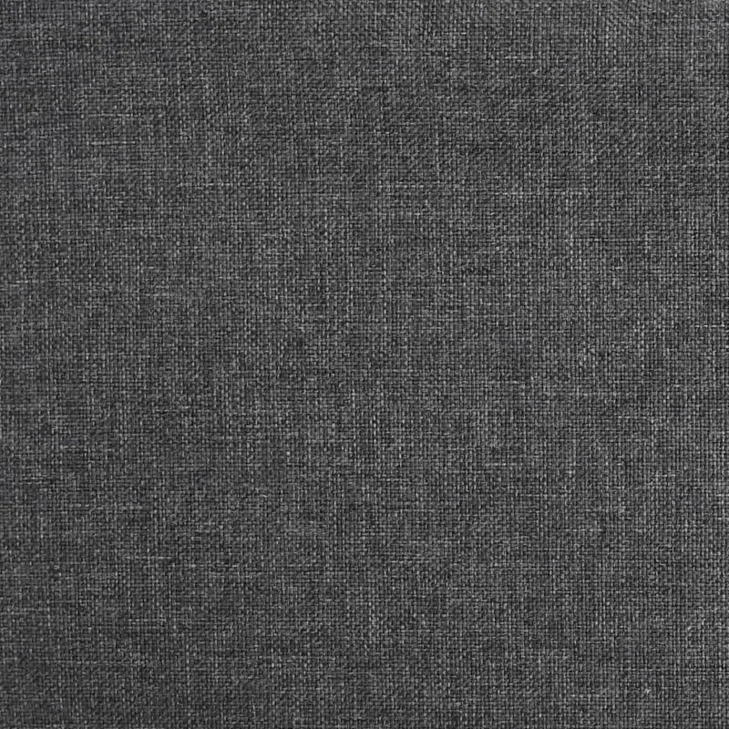 Lot de 2 tabourets de bar chaises hautes avec repose-pieds en tissu gris foncé et acier DEC029708