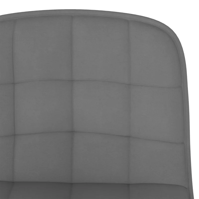Lot de 2 tabourets de bar chaises hautes en tissu gris et acier DEC029687