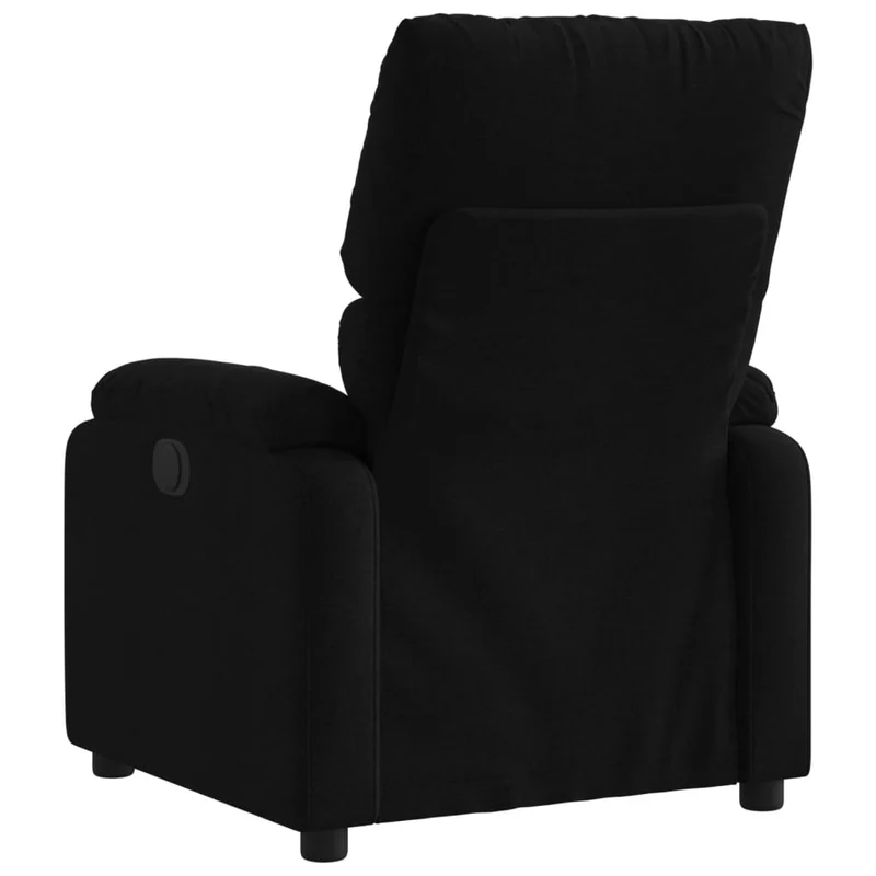 Fauteuil relax TV fonction d'inclinaison électrique très confortable en tissu noir DEC028501