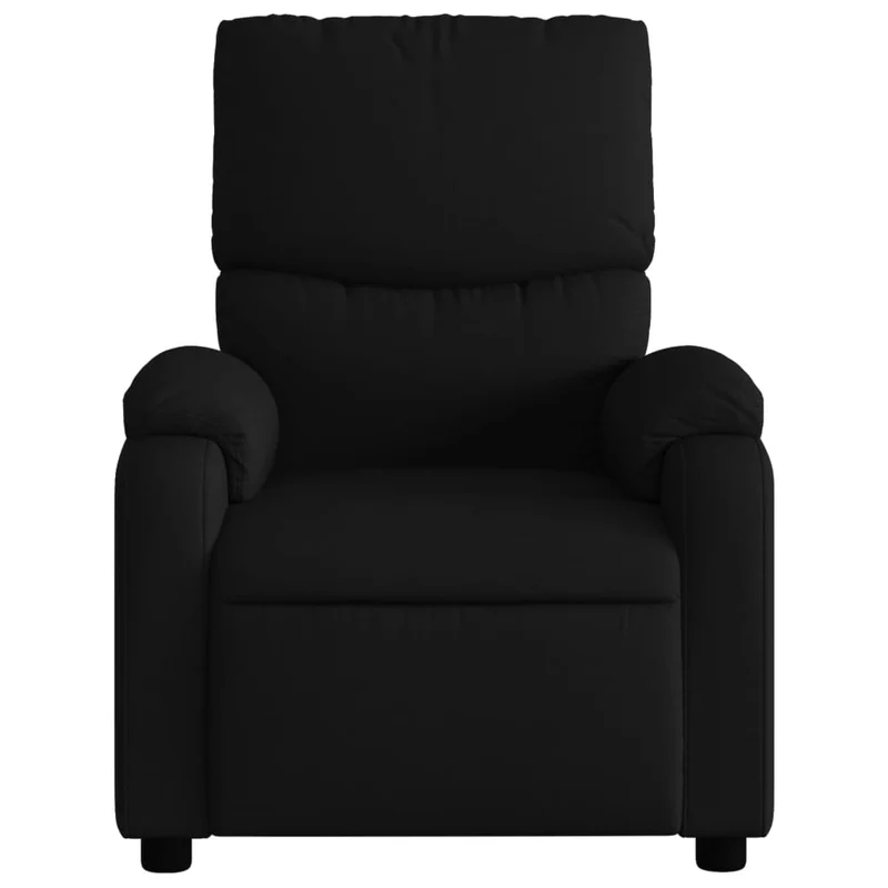Fauteuil relax TV fonction d'inclinaison électrique très confortable en tissu noir DEC028501